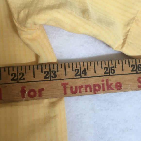 #73 Cubavera Rayon Home Aid Short Sleeve Button Front Shirt Men's Size L Yellow - Picture 3 of 9